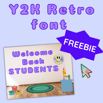 Preview of Y2K Retro Font Bulletin Board Letters *Version 2*