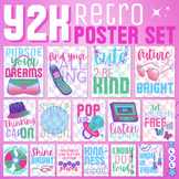 Y2K Retro Inspired Classroom Decor Poster Set /Fun/Pink/90