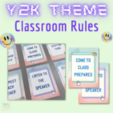 Y2K Retro Theme Classroom Rules - Printable