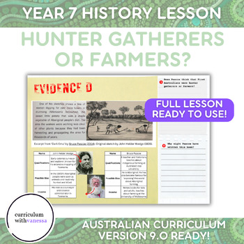 Preview of Y7 Deep Time History Lesson 9: Hunter Gatherers or Farmers? The Dark Emu Debate