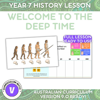 Preview of Y7 History Lesson 1: Welcome to the Deep Time - Australian Curriculum 9.0