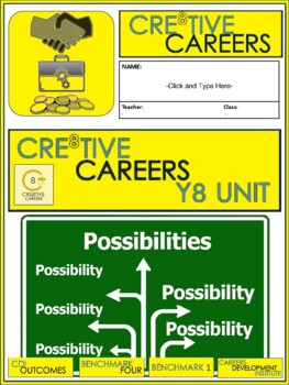 Preview of Y8 Cre8tive Careers Work Booklet