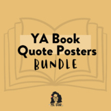 YA Book Quote Poster Bundle Classroom Library