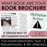 YA Dystopian Book Recommendation Brochure w/ Interactive P