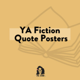 YA Fiction Book Quote Posters | Classroom Library