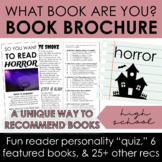 YA Horror Book Recommendation Brochure w/ Interactive Pers