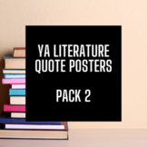 YA Literature Quote Posters (Pack 2) (100 Posters)