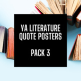 YA Literature Quote Posters (Pack 3) (100 Posters)