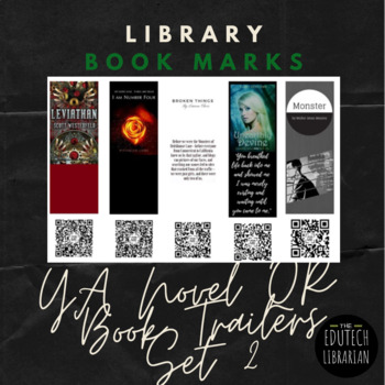 Preview of YA Novel QR Book Trailer Book marks 2