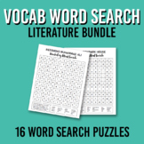 YA Novel Vocabulary Word Search Bundle | Middle School Pri