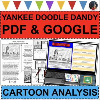 Preview of YANKEE DOODLE DANDY SONG American Revolution PRIMARY SOURCE (PDF & DIGITAL)