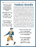 YANKEE DOODLE Word Search Puzzle Worksheet Activity