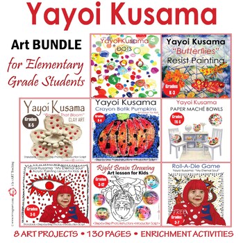 Preview of YAYOI KUSAMA ART BUNDLE: Art Lessons for Kids