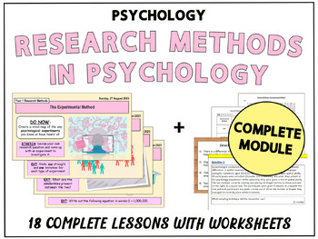 Preview of RESEARCH METHODS IN PSYCHOLOGY [UNIT 1 COMPLETE MODULE]