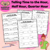 YEAR 2 Telling Time Worksheets - Hour, Half Hour & Quarter Hour