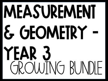 Preview of YEAR 3 MEASUREMENT AND GEOMETRY BUNDLE