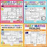 YEAR 4 Maths Booklet Bundle - Australian Curriculum Outcomes