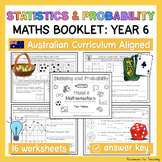 YEAR 6 Statistics and Probability Worksheets and Booklet -