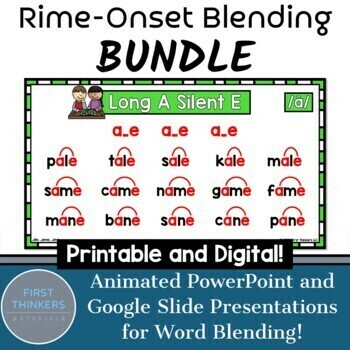 Preview of YEAR BUNDLE Backward Blending for Daily Decoding Phonics Practice