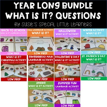 Preview of YEAR LONG QUESTIONS FOR EARLY CHILDHOOD SPECIAL ED & SPEECH