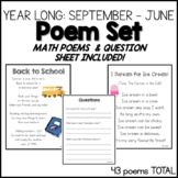 YEAR LONG Poems of the Week (September to June) PLUS MATH POEMS