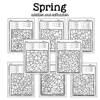 YEAR OF Coloring Pages Bundle by Number Code Sight Word: Morning Work ...