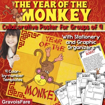 Preview of YEAR OF THE MONKEY Collaborative Poster: Chinese New Year 2028 Activity & Craft