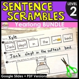 Sentence Building for Level 2 -Sentence Scramble Worksheet