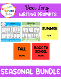 YEARLONG Seasonal Writing Prompts GROWING BUNDLE (3rd-5th)
