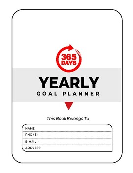 Preview of YEARLY GOAL PLANNER