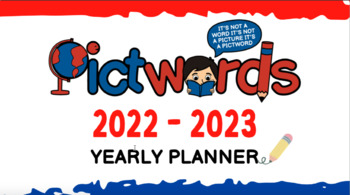 Preview of YEARLY PLANNER 2022-2023 PICTWORD