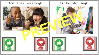 Preview of YES / NO questions - flashcards (special education and early learners).