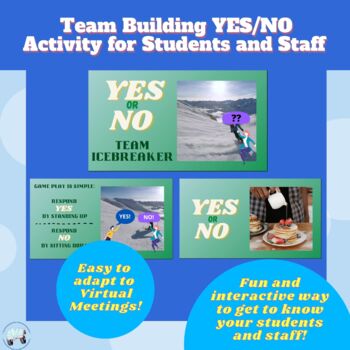 Preview of YES or NO Team Building / Team Icebreaker Bundle