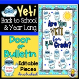 Yeti Back to School Bulletin Board  & Classroom Display| E