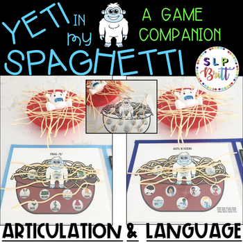 Preview of YETI IN MY SPAGHETTI, GAME COMPANION, BUNDLE (SPEECH LANGUAGE THERAPY)