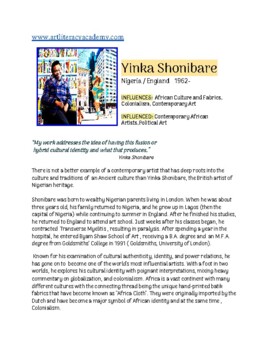 Preview of YINKA SHONIBARE Lessons