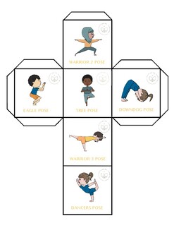 Roll the Dice Printable Yoga Game for Kids  Teacher-Parent Resource - Flow  and Grow Kids Yoga