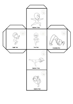 Preview of YOGA GAME, PHYSICAL ACTIVITY, MINDFULNESS AND COLOURING: THE YOGA DICE