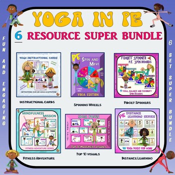 Preview of YOGA in PE: 6 Resource Super Bundle