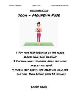 Preview of P.E. YOGA stations - (Yoga fitness spots/cards)