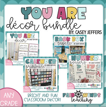 Preview of YOU ARE Classroom Decor Bundle