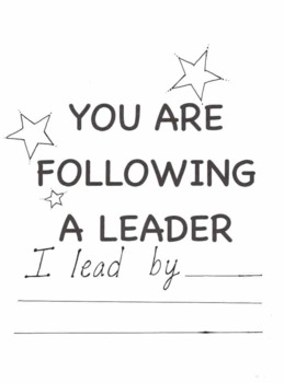 Preview of YOU ARE FOLLOWING A LEADER