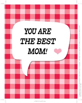Preview of YOU ARE THE BEST MOM poster - friend poster - family design poster
