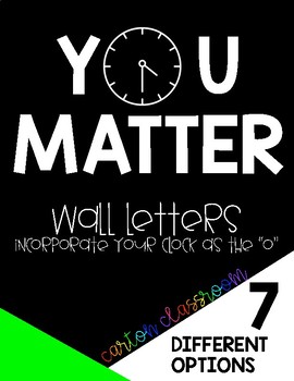 Preview of YOU MATTER - Wall Clock Decal