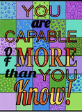 YOU are CAPABLE of MORE than YOU KNOW! Color-By-Number 30-