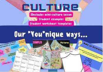 Preview of YOU-nique Culture Lesson with cultural shield!