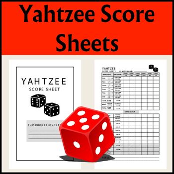 Preview of Yahtzee Score Page, Over 720 Score Games,  Yahtzee Score Sheets