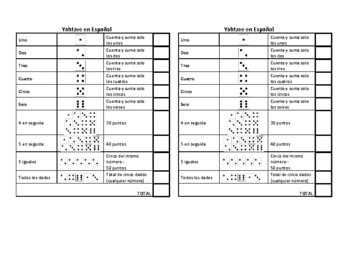 Yahtzee Score Card Print Ready File Yahtzee Scoresheet -  Portugal