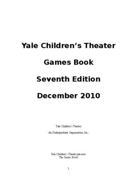 Preview of Yale Children's Theater Game Book: Seventh Edition