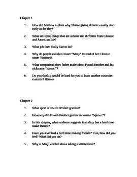 Preview of Yang the Third-Literature Circle Study Guide